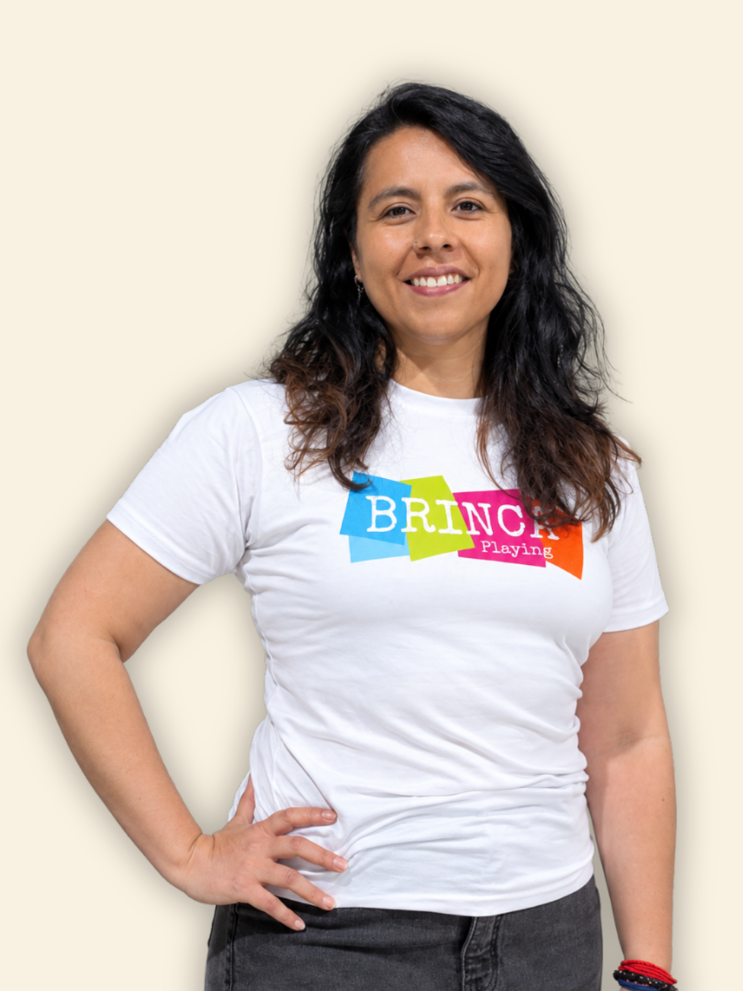 Lorena Pantoja, socióloga, antropóloga y capoeirista del equipo de Brinca Playing
